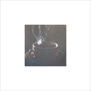 Caffè fumante, 2013, tecnica mista, cm 12x12