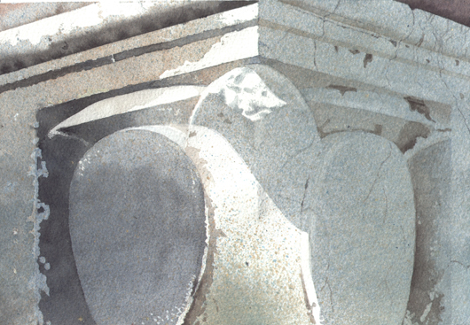 Dettaglio, 2008, tecnica mista su carta, cm 18x24