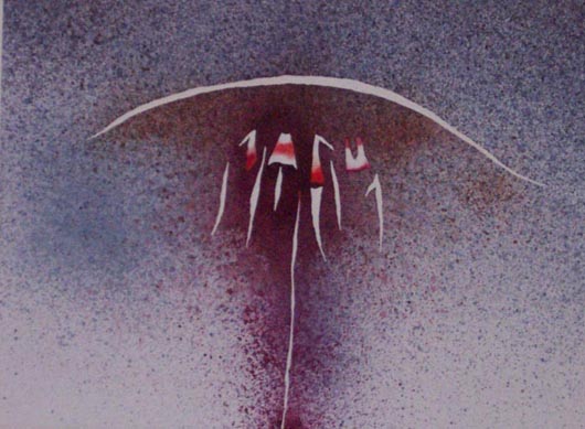 Arco, 2000, tecnica mista su carta, cm 35x51