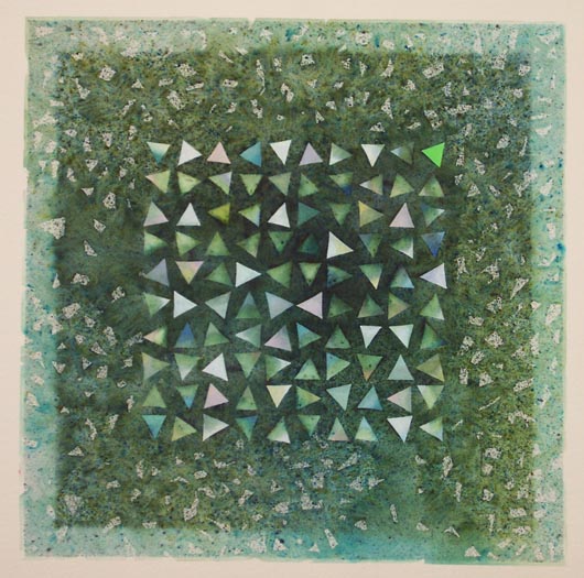 Centinaio, 1993, tecnica mista su carta, cm 40x40