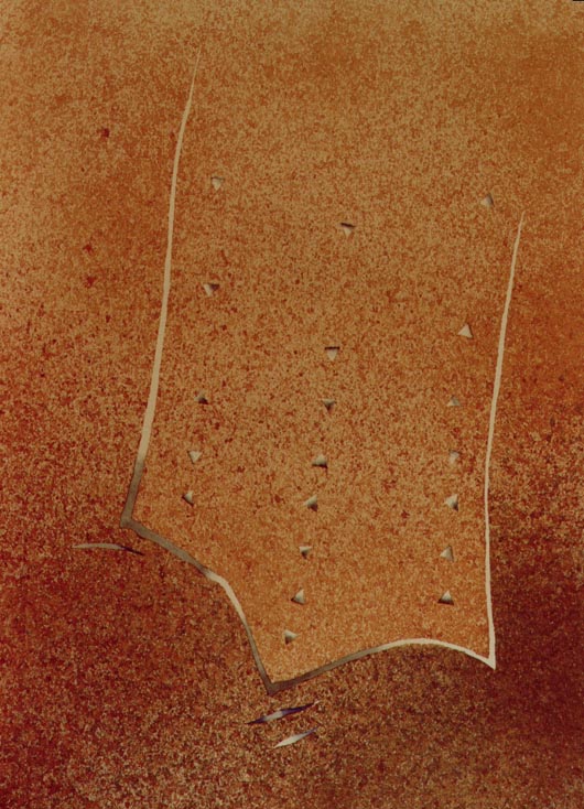 Due toni, 2000, tecnica mista su carta, cm 35x51