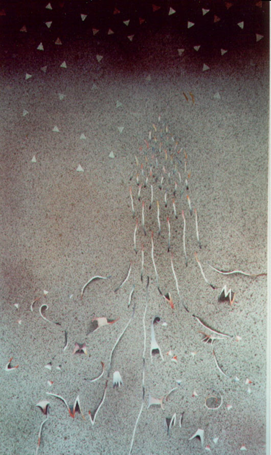 Quasi la pioggia, 1992, acquerello, cm 73x103