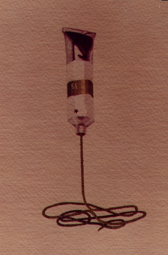 Tubetto, 1980, acquerello, cm 20x30