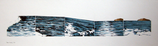 Orizzonte, 1972, inchiostro, cm 35x50