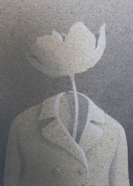Il giardiniere, 2014, tecnica mista, cm 18x13