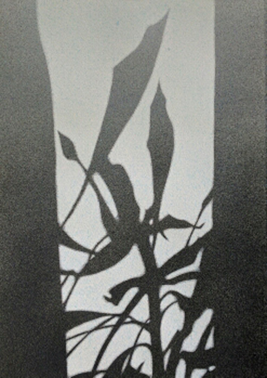 Sipario, 2016, tecnica mista su carta, cm 35x50